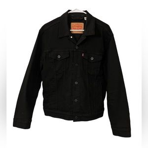 Men’s black trucker jacket